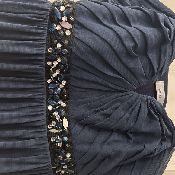 Absolute Stunner Cocktail Dress🥂 Ricki’s Size 14 Navy Blue beauty💎 - Picture 2 of 4